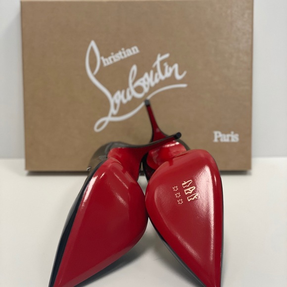 Christian Louboutin So Kate Patent Black Pumps - Picture 5 of 6